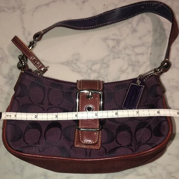 Coach Purple and Brown Women's Bag - Picture 4 of 5